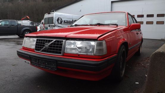 Rød gammel volvo